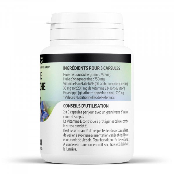 Bourrache Onagre - 500 mg - 100 capsules