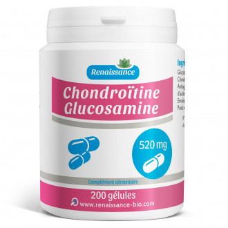 Chondroïtine - Glucosamine - 520 mg -200 gélules