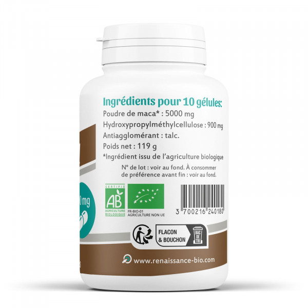 Maca Bio - 500mg - 200 gélules