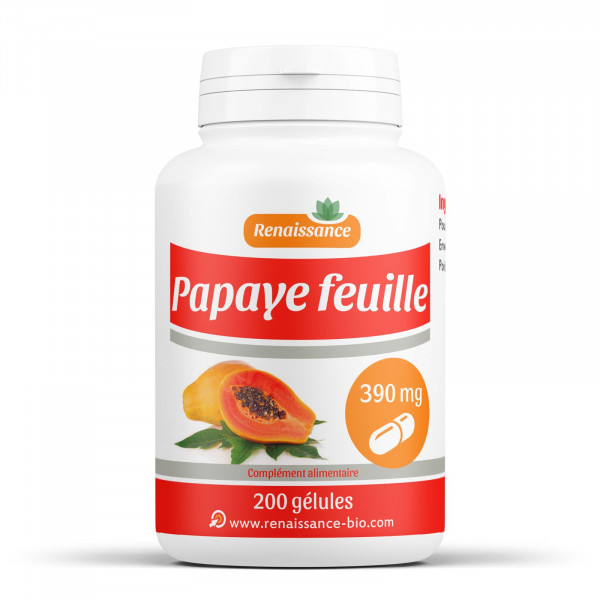 Papaye feuille - 280mg - 200 gélules