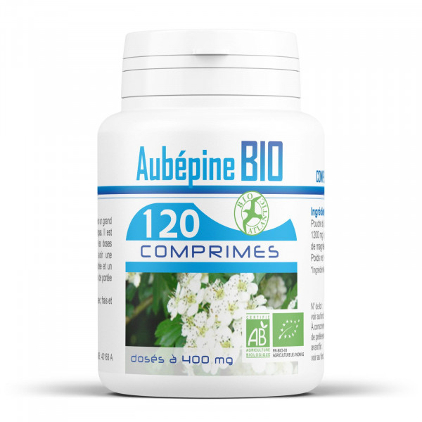 Aubépine Bio 120 comprimés à 400mg