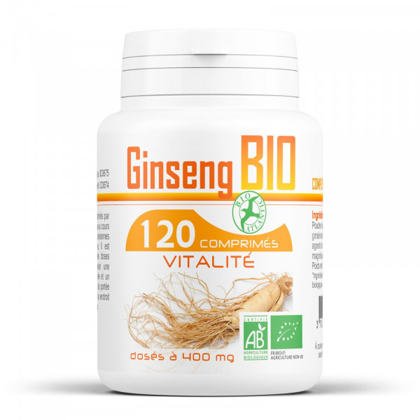 Ginseng Rouge Bio - 400mg - 120 comprimés