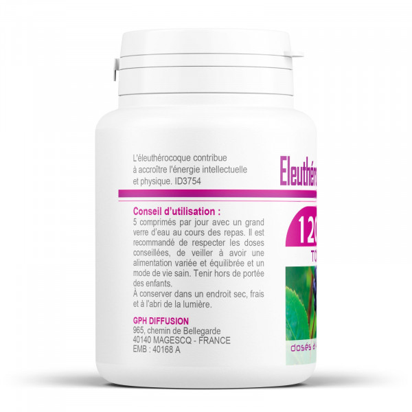 Eleuthérocoque Bio - 400 mg - 120 comprimés