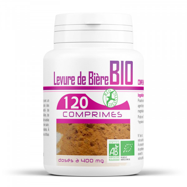 Levure de bière Bio - 400mg - 120 Comprimés