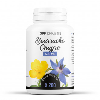 Bourrache - Onagre Ecocert - 200 capsules