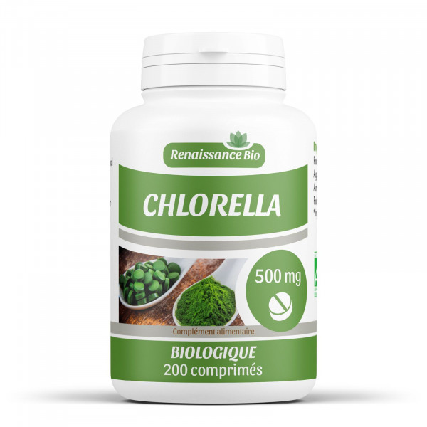 Chlorella - 500 mg - 200 comprimés