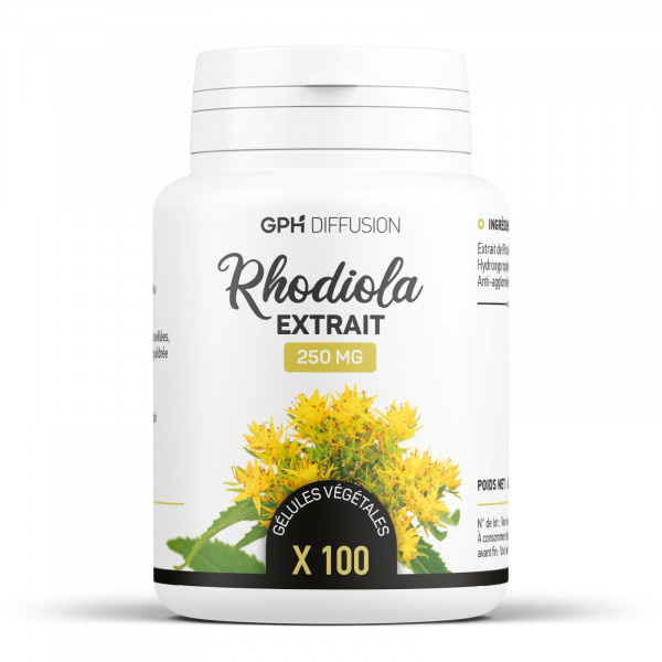 Rhodiola Rosea Extrait 250MG - 100 gélules Végetales