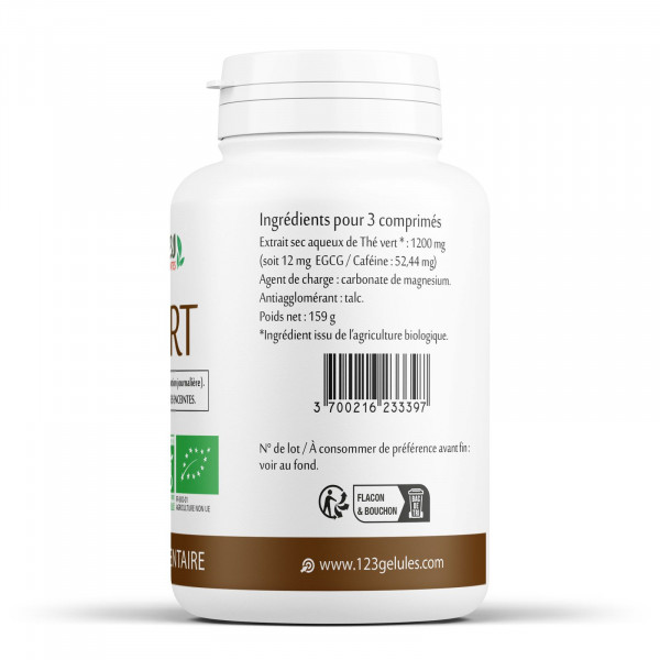 Thé vert BIo - 300 comprimés 400mg