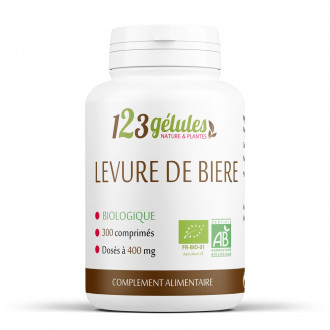 Levure de bière biologique 400 mg - 300 comprimés