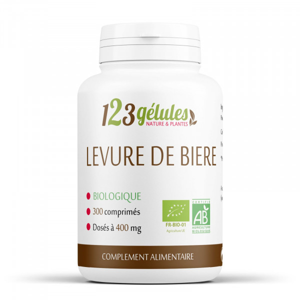 Levure de bière biologique 400 mg - 300 comprimés