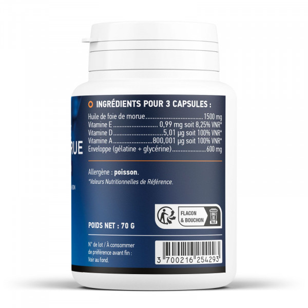 Huile de Foie de Morue - 100 capsules
