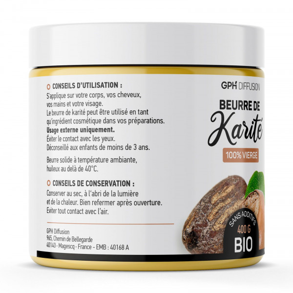 Beurre de Karité biologique - 400g