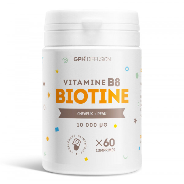 Vitamine B8 Biotine 10 000 µg 365 comprimés