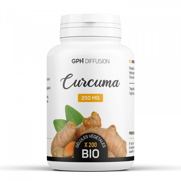 Curcuma biologique 250 mg - Gélules végétales