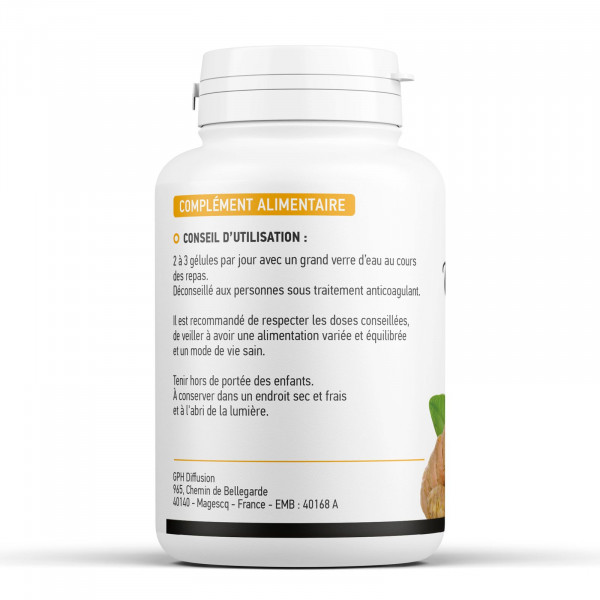 Curcuma biologique 250 mg - Gélules végétales