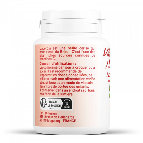 Vitamine C Acérola Bio 1000 - 30 comprimés