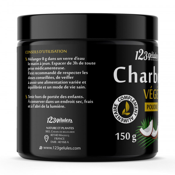 Charbon Végétal Activé en Poudre - 150 g