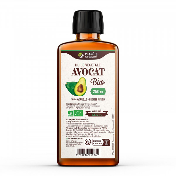 Huile d'avocat Bio - 250ml