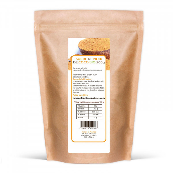 Sucre de Noix de Coco Bio - 500g 