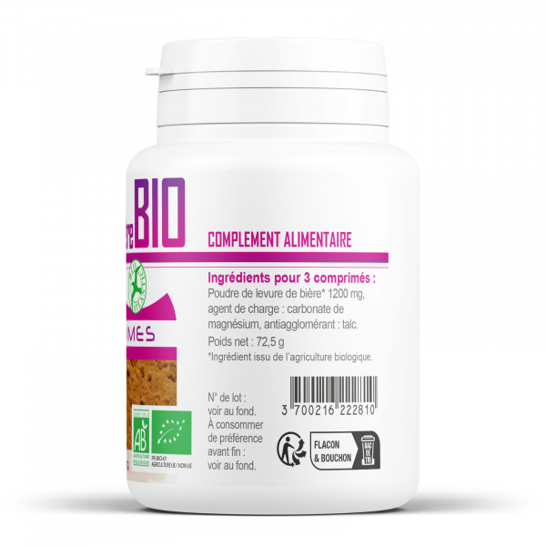 Levure de bière Bio 400mg - 200 Comprimés