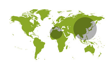 Europe, Afrique du Nord, Asie occidentale