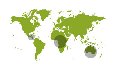 Australie, Mexique, Afrique centrale